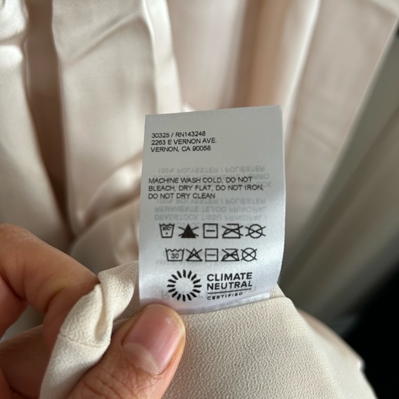 NWT Reformation Hollyhock Dress in Champagne Blush Pink - Picture 13 of 13